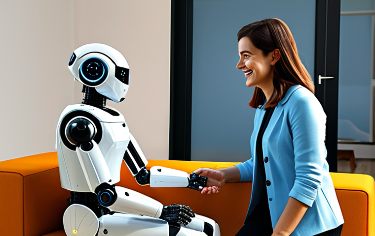 로봇 심리상담의 성공적인 사례 연구 - Accessible Therapy**

"A friendly, approachable robot psychologist (android-like, but clearly a mach...