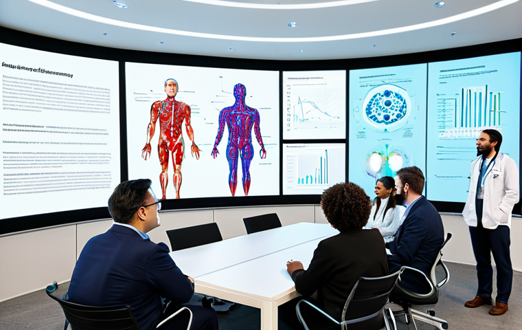 로봇 심리상담의 성공적인 사례 연구 - Empathetic AI in a Hospital Setting**

"A futuristic, clean hospital room. An elderly Italian man, f...